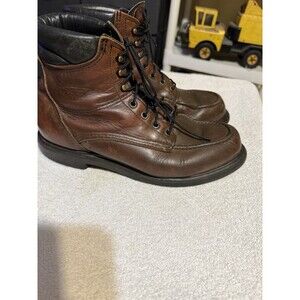Vintage Red Wing Shoes Moc Toe Boots men Size 9.5